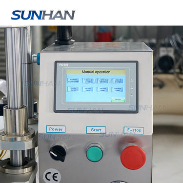 control panel of vacuum bottle capping machine