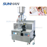 Semi-automatic soft tube filling sealing machine