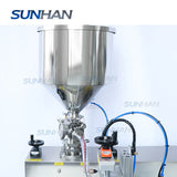 Semi-automatic soft tube filling sealing machine