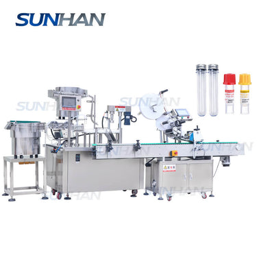 Test Tube Filling Capping Labeling Machine