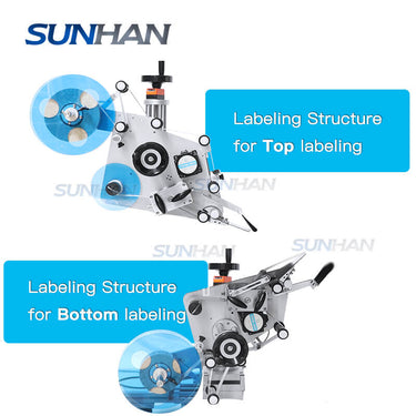 Labeling Head of Top & Bottom Side Labeling Machine