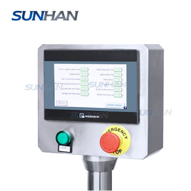 control panel of hot sauce capping machine