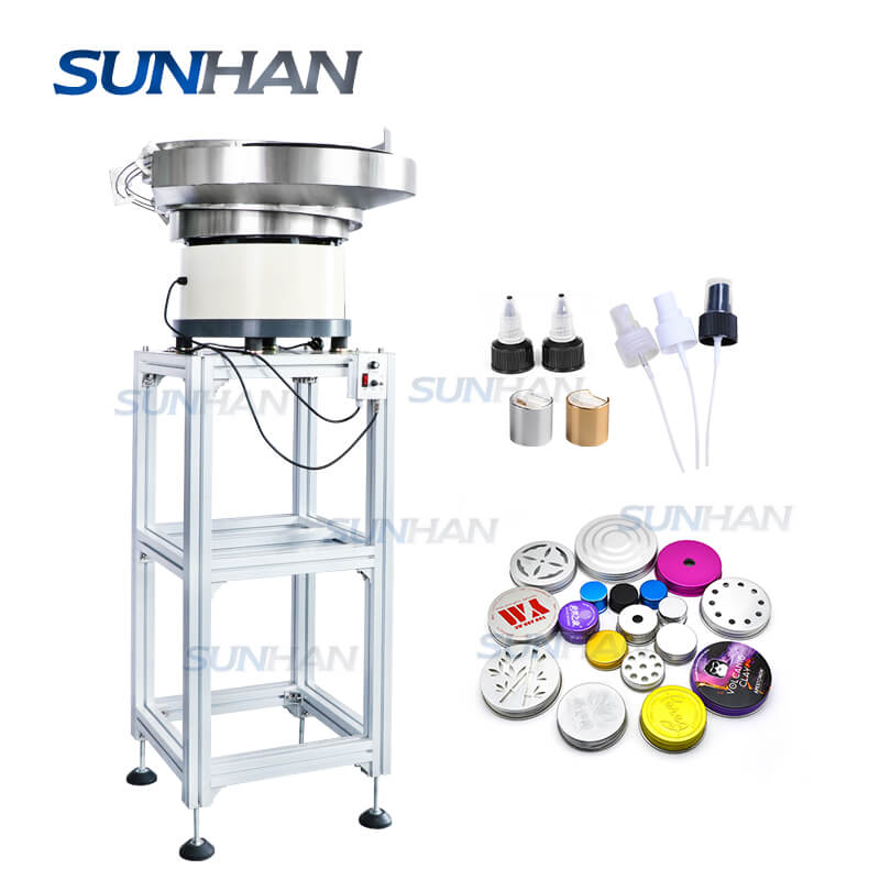 Automatic Bulk Lids Caps Bowl Sorting Machine Bottle Cap Feeding Machi ...
