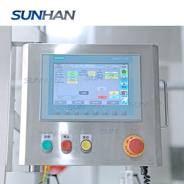 control panel of screw capping machine