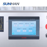 control panel of jojoba oil vial filling line